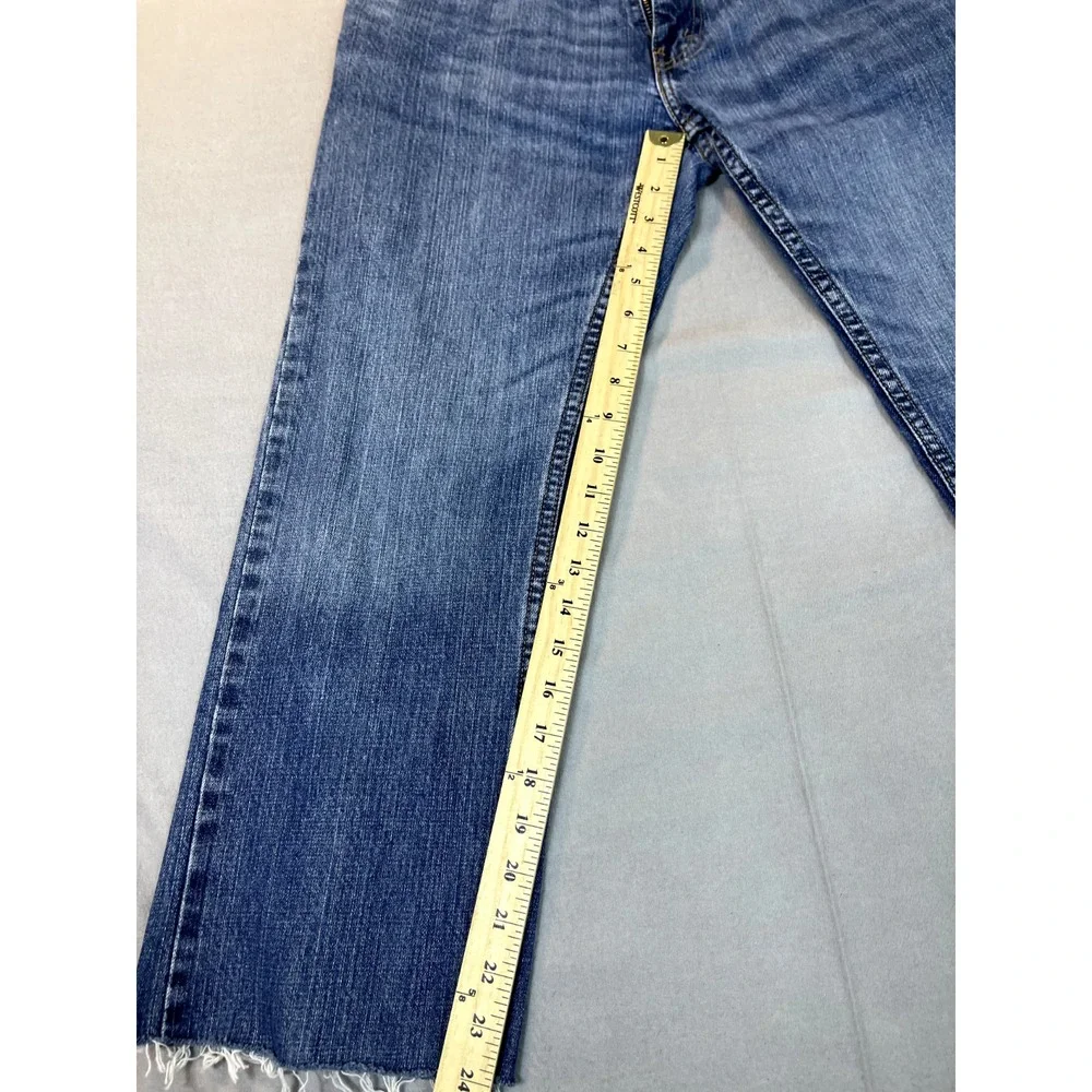 Levi's 559 Shorts 32x24‎ Relaxed Cut Off Long Jeans Shorts Blue. Mens Straight
